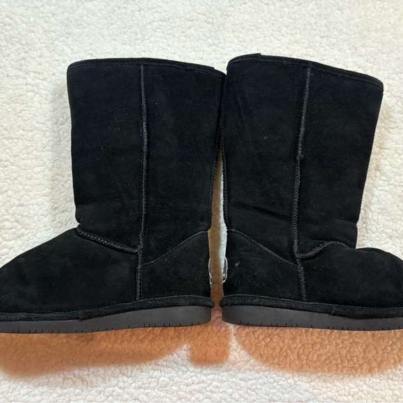 BearPaw Women’s Black Suede Boots | Size 8 | Tall - Picture 1 of 9